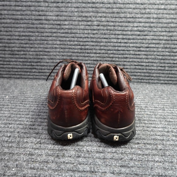 Footjoy Golf Shoes Mens 11.5 Brown 54049 Contour Series Cleats Leather - Picture 2 of 16